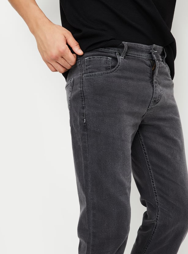 Men Washed Regular Fit Jeans