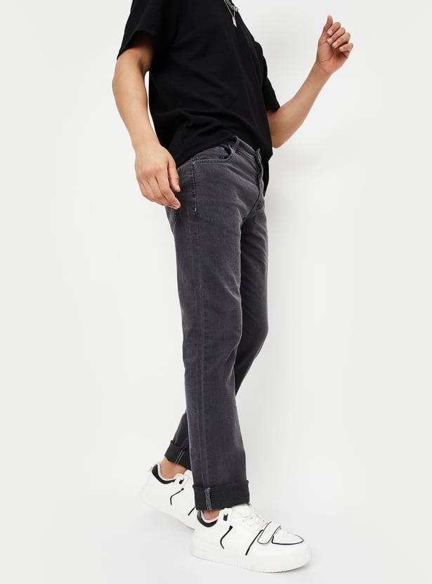 Men Washed Regular Fit Jeans