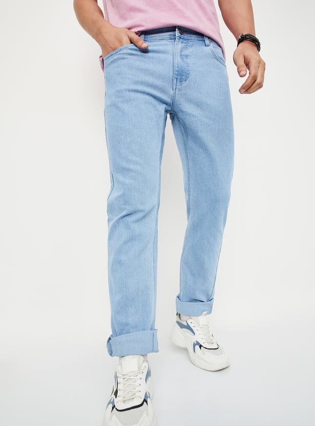 Men Washed Regular Fit Jeans