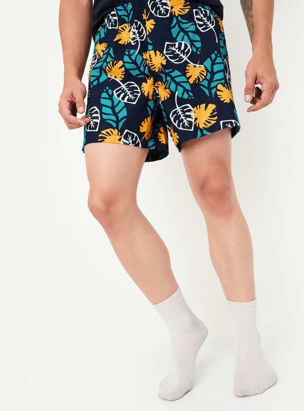 Men Printed Elasticated Boxers