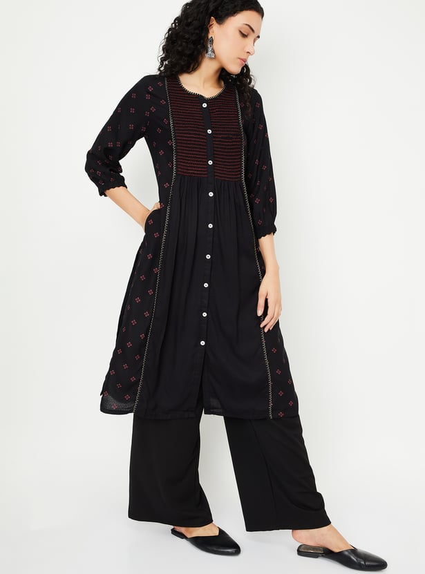 Women Printed Straight Kurta