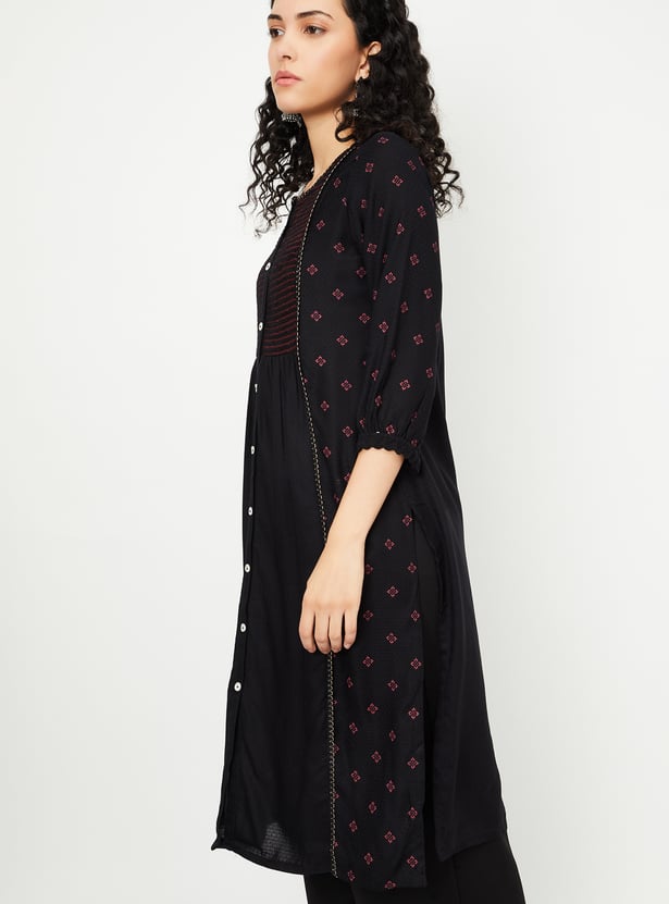 Women Printed Straight Kurta