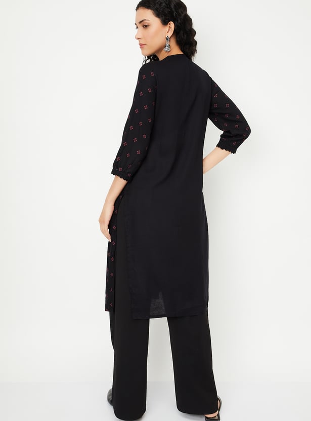 Women Printed Straight Kurta