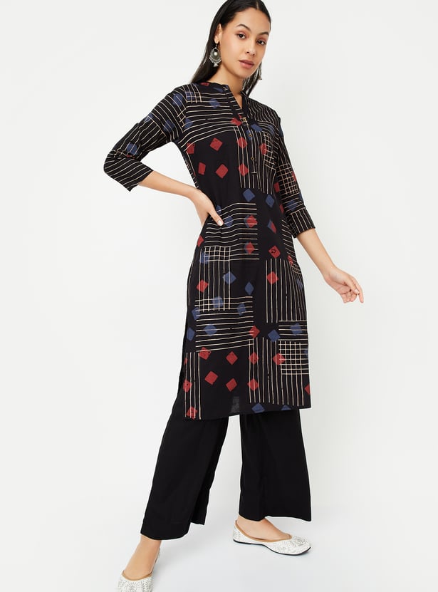 Women Printed Straight Kurta