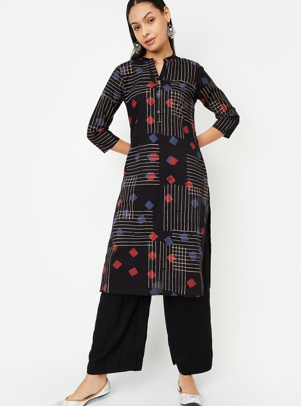 Women Printed Straight Kurta