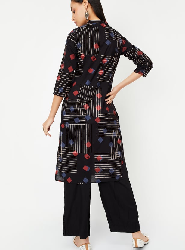 Women Printed Straight Kurta