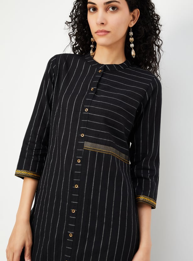 Women Striped Straight Kurta