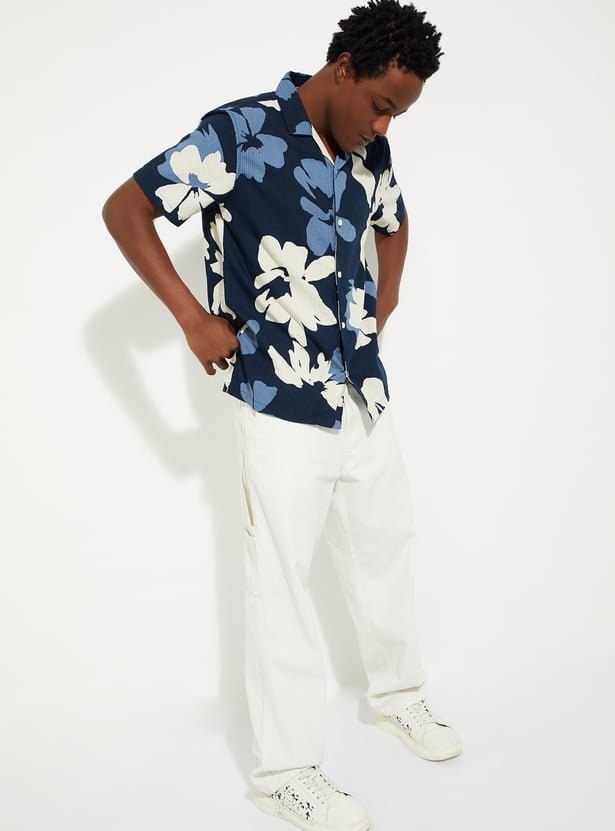 URB_N Men Regular Fit Printed Resort Shirt