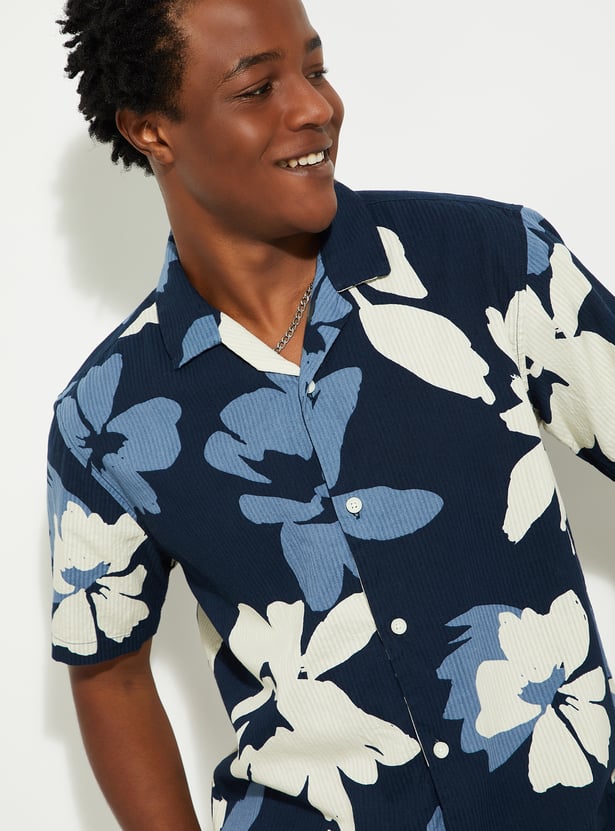 URB_N Men Regular Fit Printed Resort Shirt