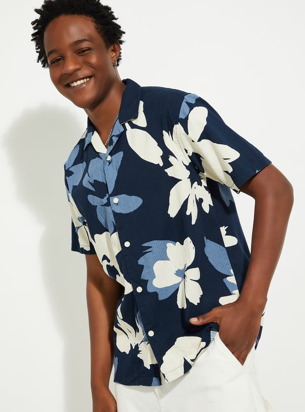 URB_N Men Regular Fit Printed Resort Shirt