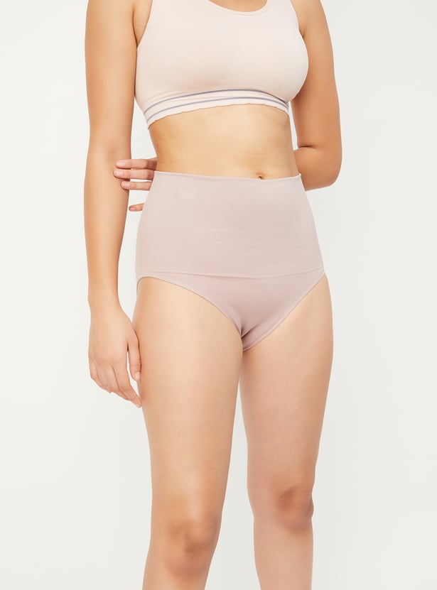 Women Solid High Waist Panty