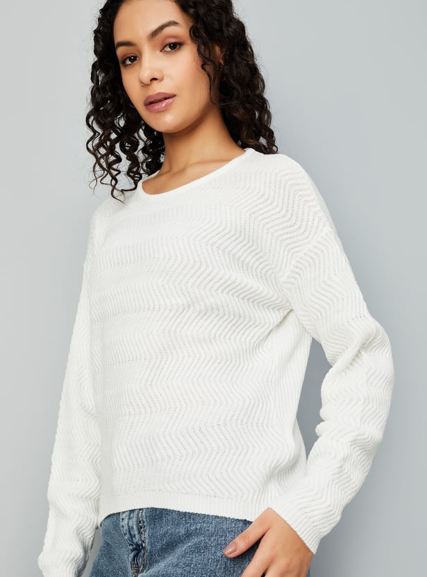 Women Textured Knit Top