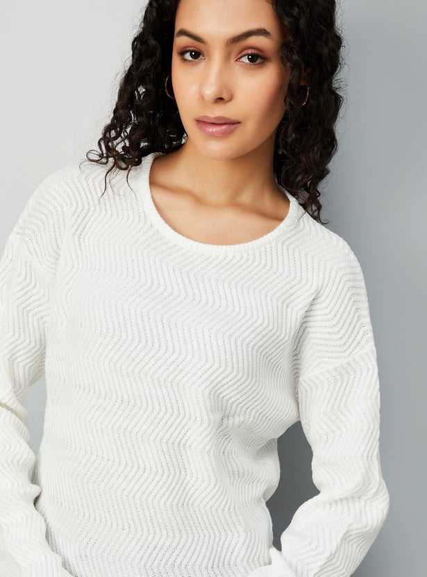 Women Textured Knit Top