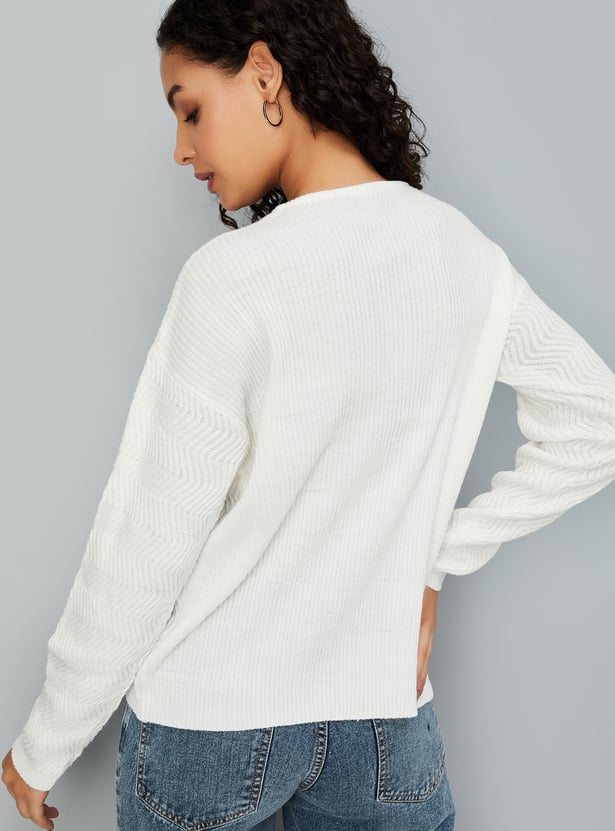 Women Textured Knit Top