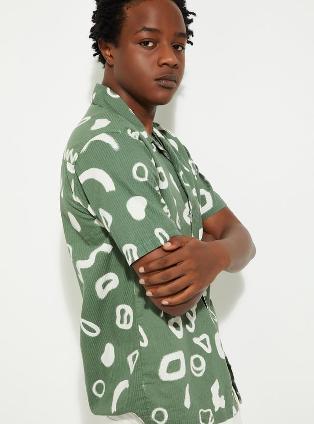 URB_N Men Printed Resort Shirt