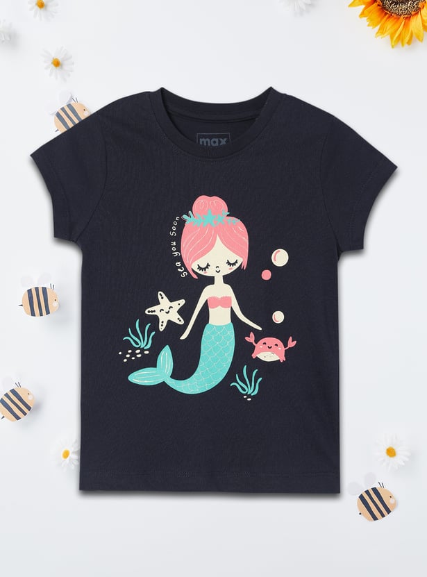 Girls Graphic Printed T-shirt