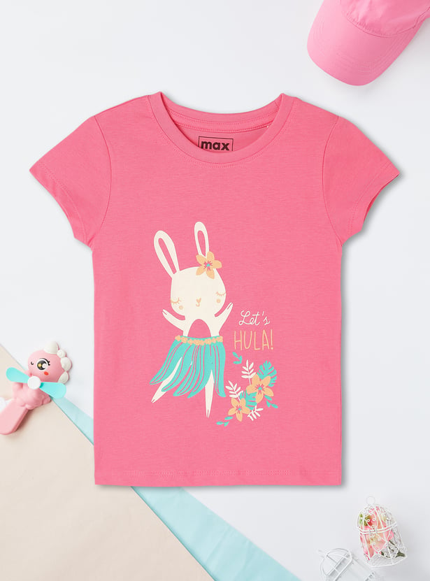 Girls Graphic Printed T-shirt