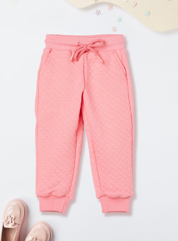 Girls Quilted Joggers