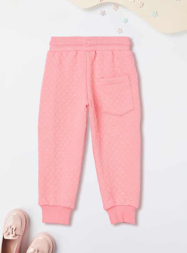 Girls Quilted Joggers