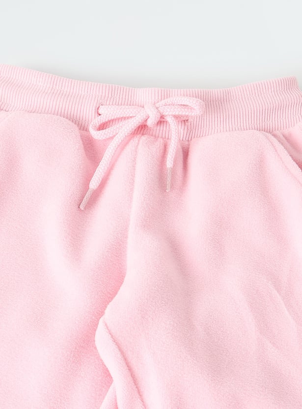 Girls Embellished Hooded Sweatshirt with Joggers