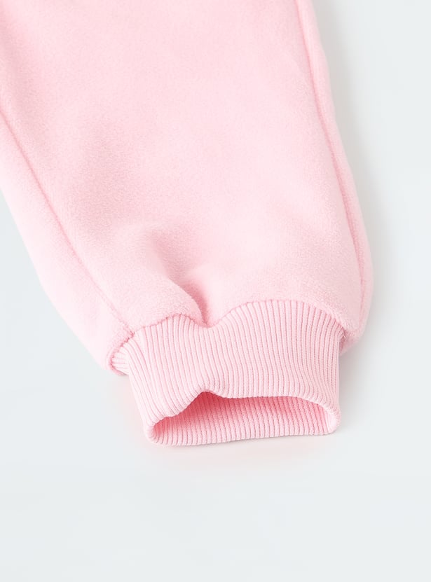 Girls Embellished Hooded Sweatshirt with Joggers