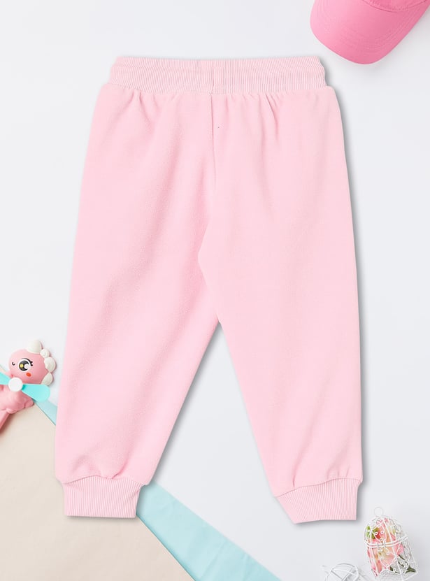 Girls Embellished Hooded Sweatshirt with Joggers