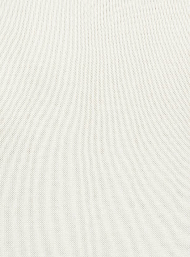 Men Striped Knit Johnny Collar Sweater