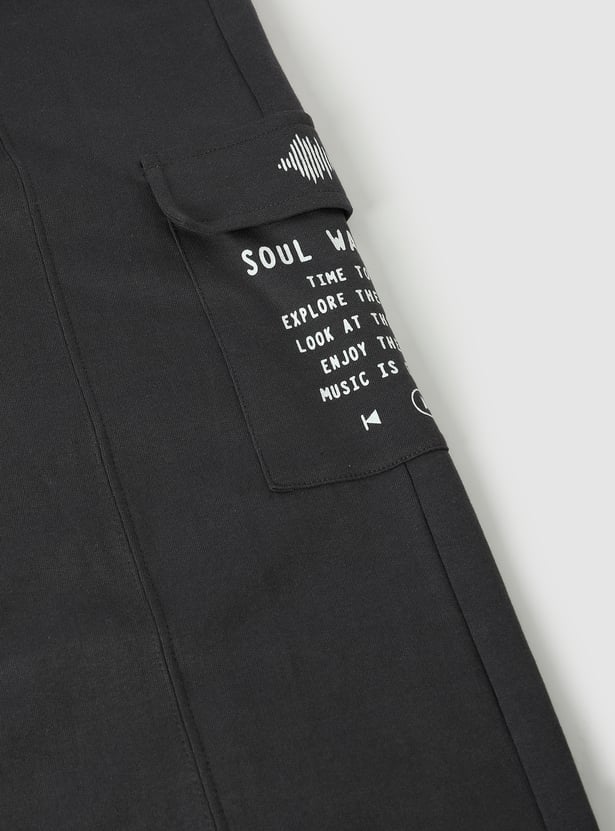 Girls Printed Cargo Pants