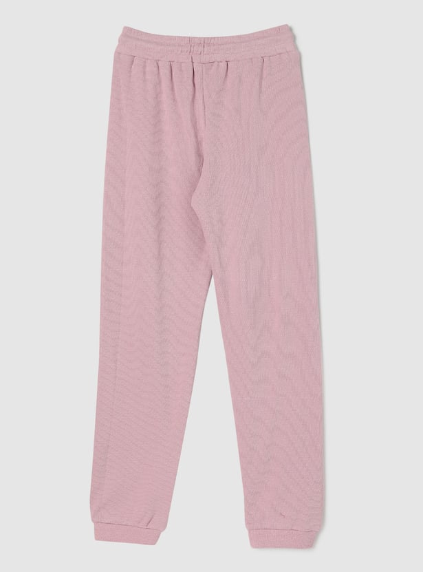 Girls Textured Joggers