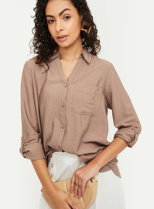 Women Solid Shirt