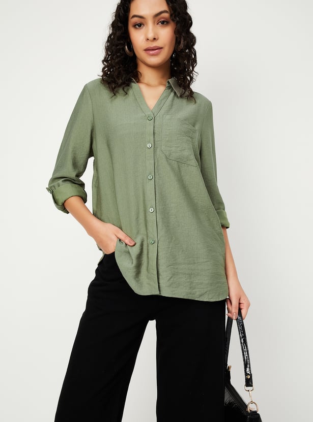 Women Solid Shirt