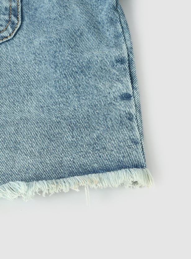 Girls Washed Denim Jacket