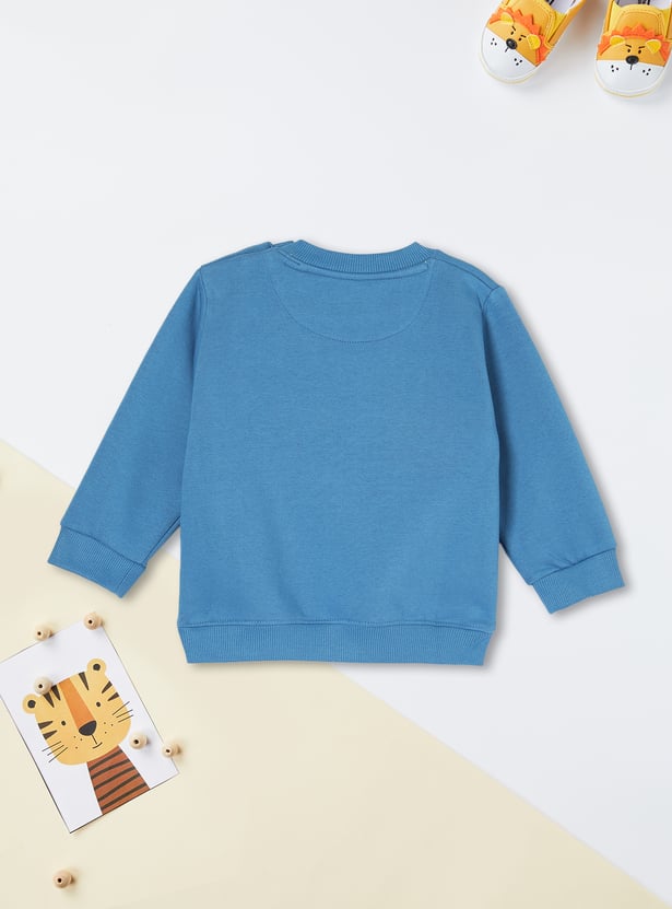 Boys Typographic Printed Sweatshirt