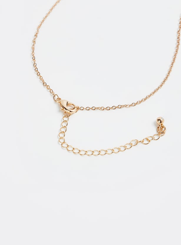 Girls Butterfly Necklace Set with Ring