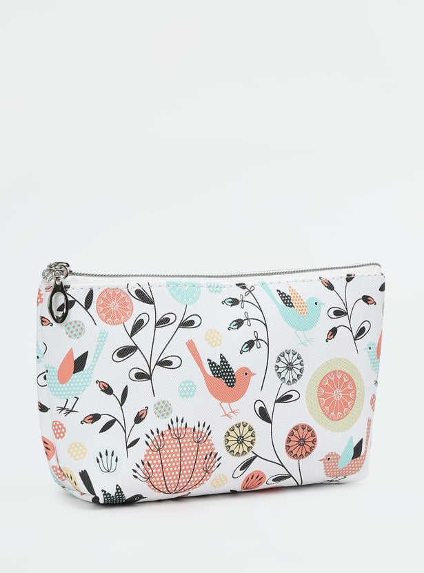 Women Printed Vanity Pouch - Pack of 3