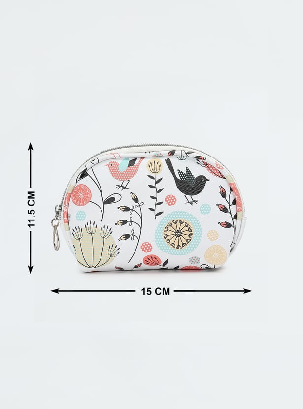 Women Printed Vanity Pouch - Pack of 3