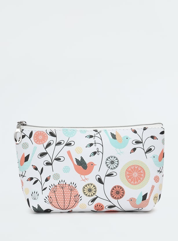 Women Printed Vanity Pouch - Pack of 3