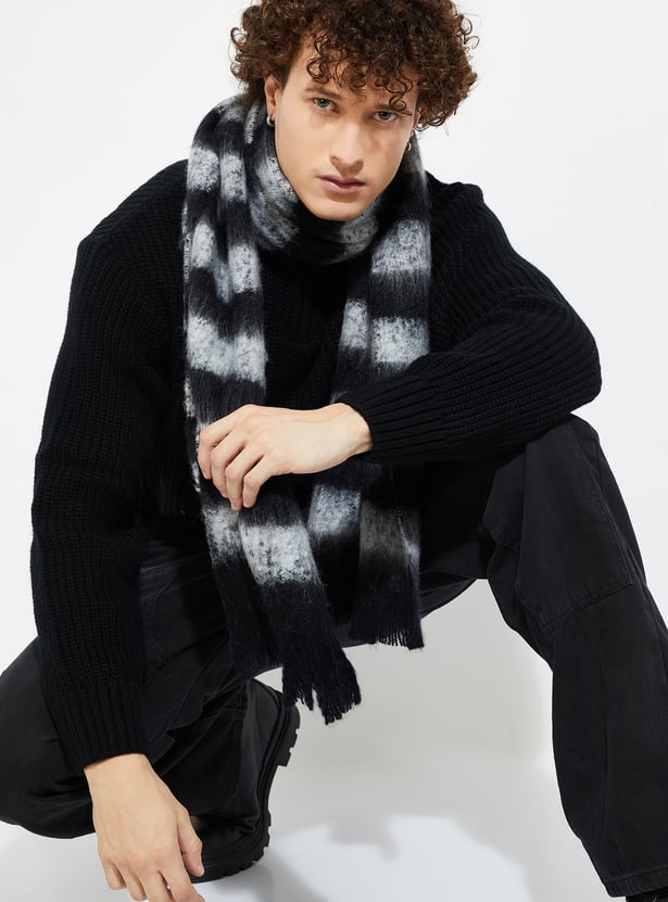 Men Striped Muffler