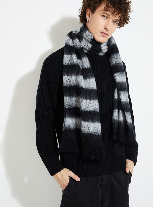 Men Striped Muffler