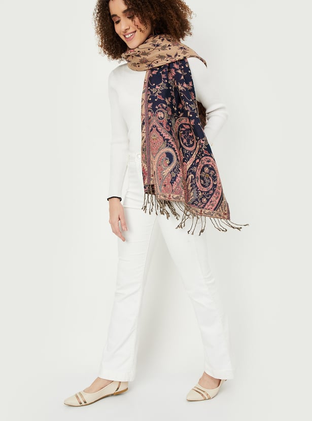 Women Woven Reversible Shawl