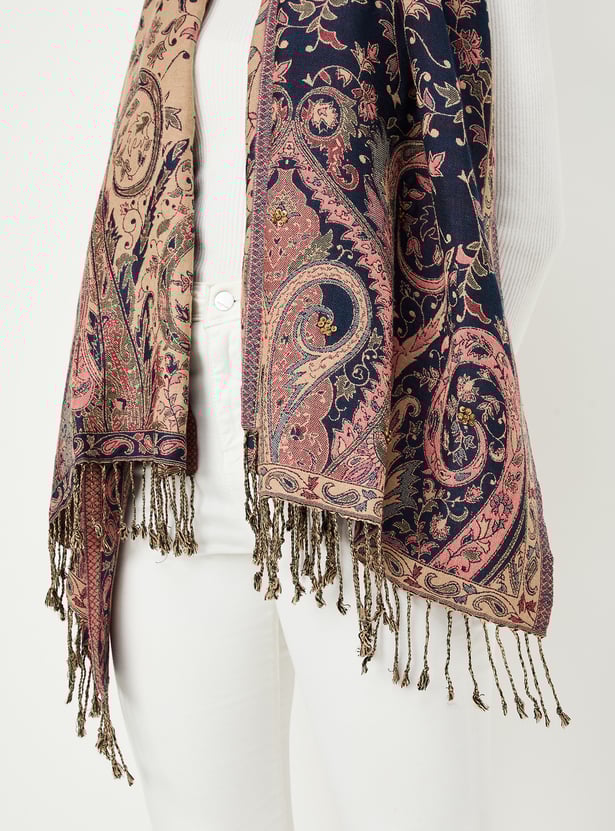 Women Woven Reversible Shawl