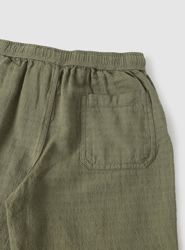 Boys Solid Knit Trousers