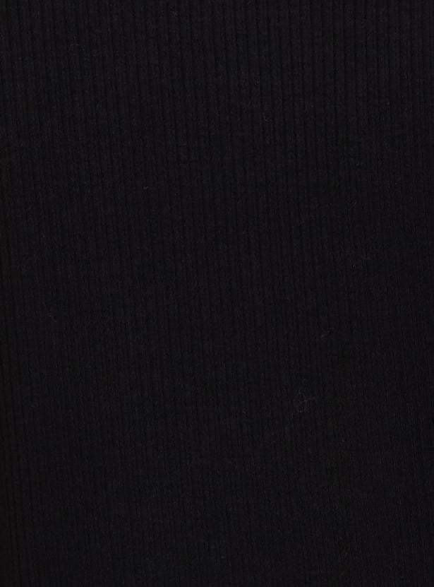 Women Ribbed Athleisure T-shirt