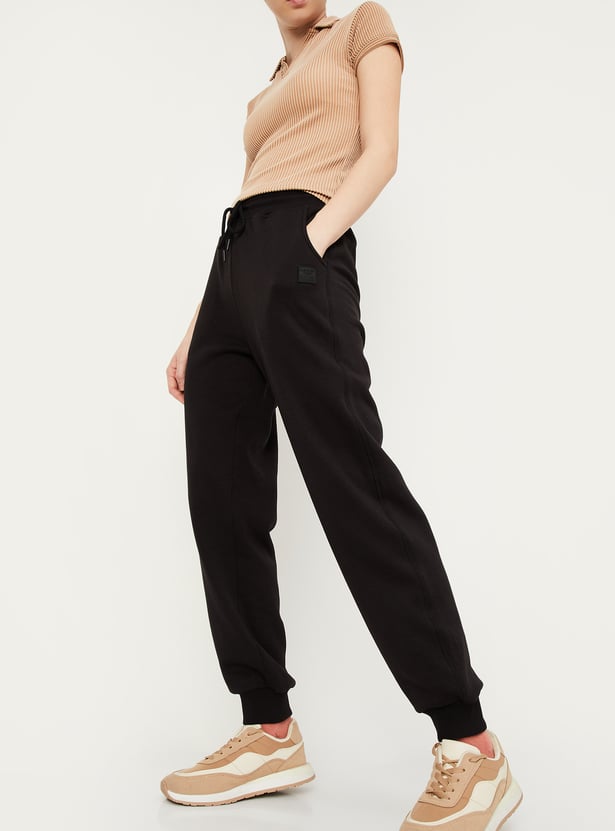 Women Relaxed Fit Solid Joggers