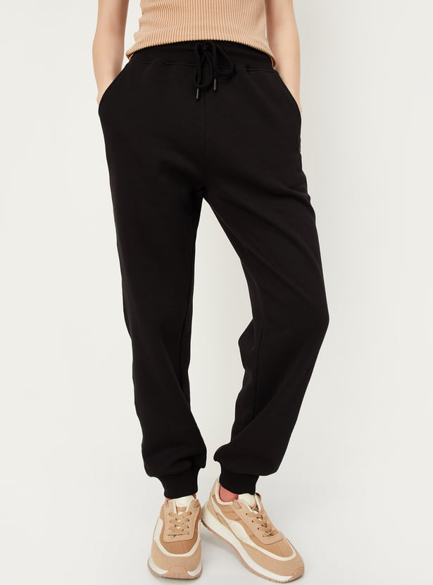 Women Relaxed Fit Solid Joggers