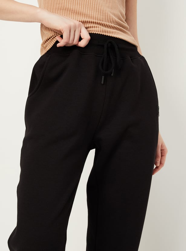 Women Relaxed Fit Solid Joggers