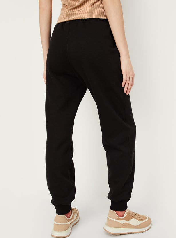 Women Relaxed Fit Solid Joggers