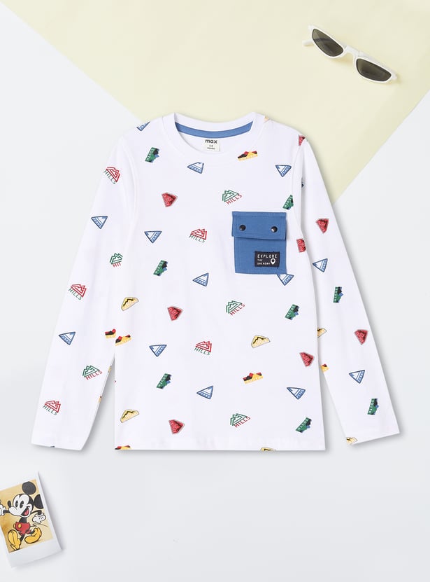 Boys Printed T-shirt with Joggers