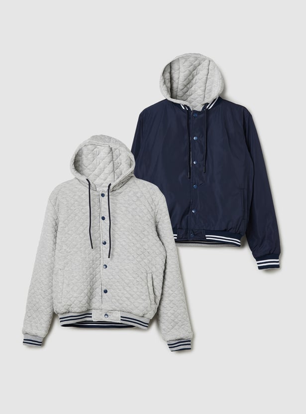 Boys Reversible Hooded Jacket