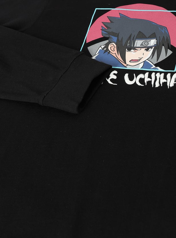 Boys Oversized Sasuke Printed T-shirt